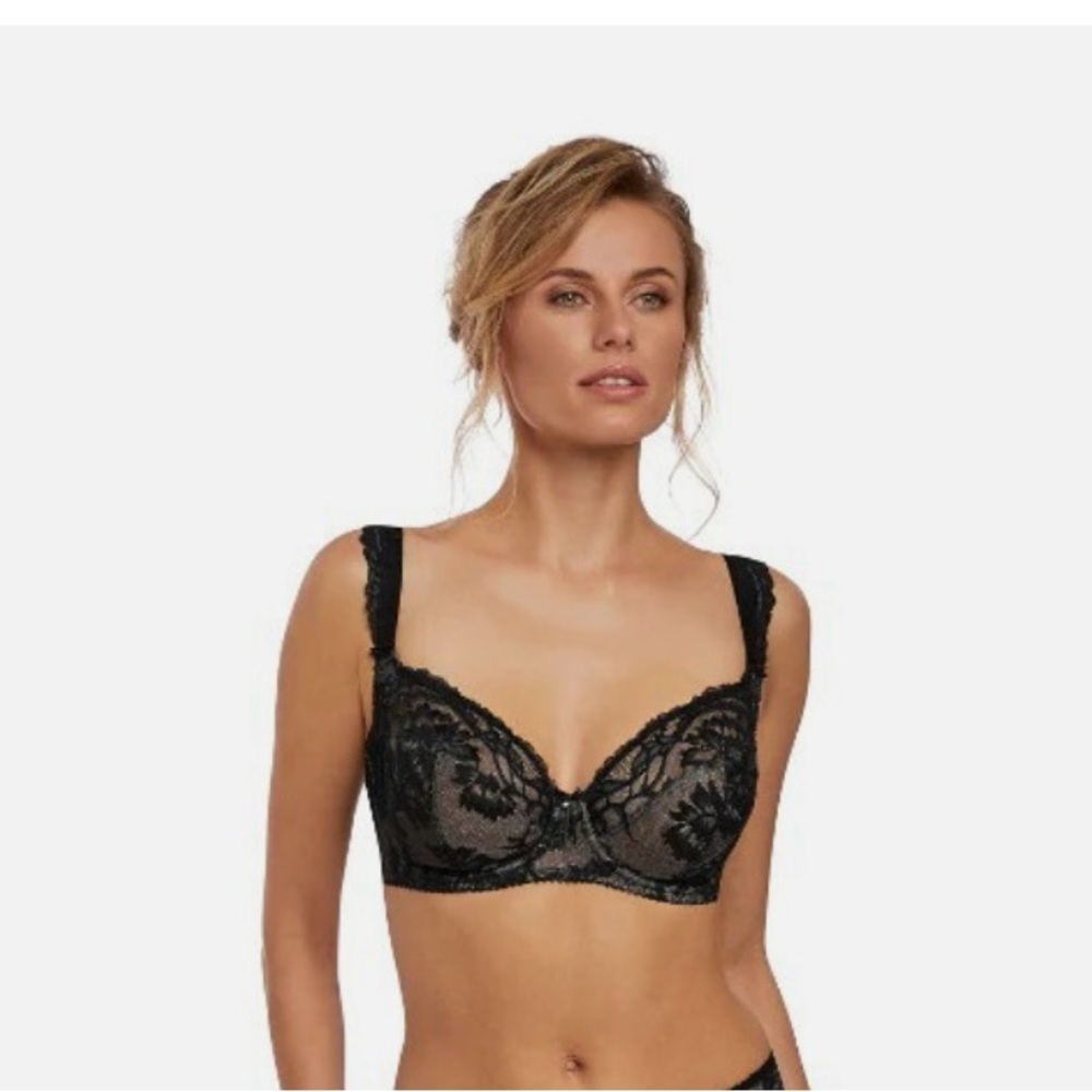 Elegant Black Lace Bra and underwear set